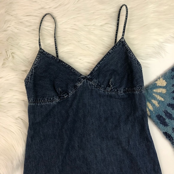 [J. Crew] Mini Denim Embroidered Jean Dress Tunic - Picture 4 of 7